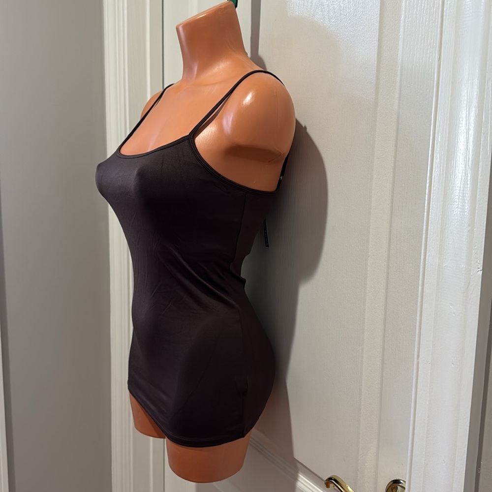 WHBM Essential Scoop Cami XS Extra Small Espresso Brown $30 NWT - Picture 2 of 13